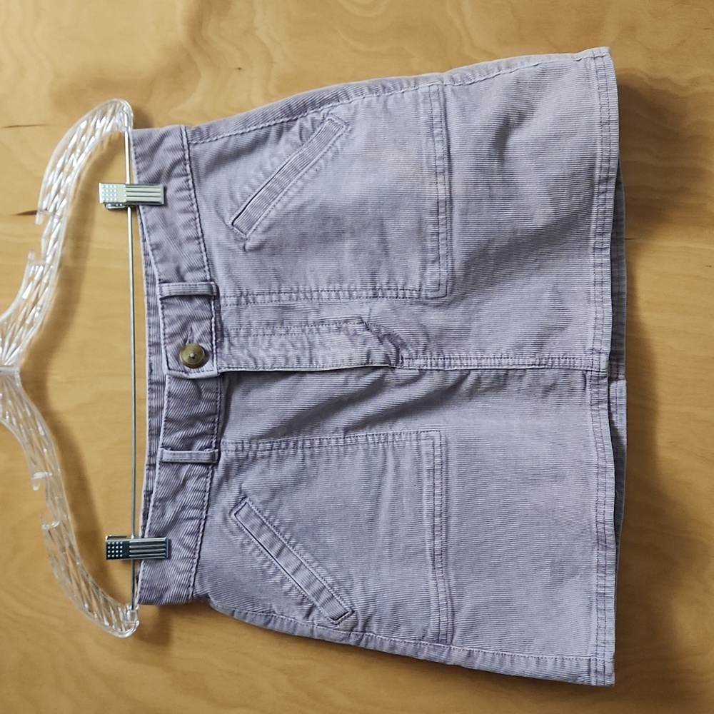 AMERICN EAGLE ,Super Stretch Lavender corduroy skirt